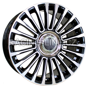 Alu kola Racing Line B1365, 22x9.5 5x120 ET45, černá + leštění (zátěžová)