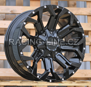 Alu kola Racing Line B1417, 20x9 8x165.1 ET, černá lesklá (zátěžová)