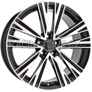 Alu kola Racing Line B1424, 18x8 5x112 ET39, černá + leštění