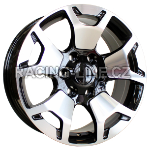 Alu kola Racing Line B1460, 18x7.5 6x139.7 ET25, černá + leštění