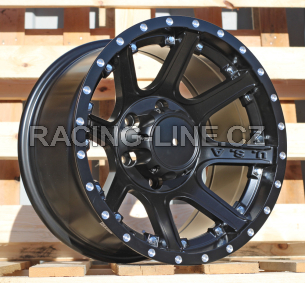 Alu kola Racing Line B1494, 16x8.5 6x139.7 ET-12, černá matná (zátěžová)