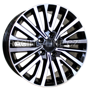 Alu kola Racing Line B1515, 18x8 5x120 ET50, černá + leštění (zátěžová)