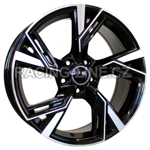 Alu kola Racing Line B1571, 18x8 5x112 ET30, černá + leštění