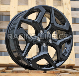 Alu kola Racing Line B1606, 17x7 5x100 ET55, černá lesklá