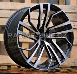 Alu kola Racing Line B1618, 20x9 5x112 ET31, černá + leštění (zátěžová)