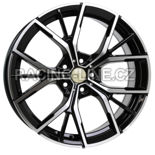 Alu kola Racing Line B1667, 18x8 5x112 ET30, černá + leštění