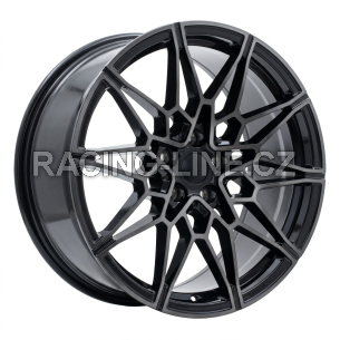 Alu kola Racing Line B1674, 19x8 5x112 ET27, černá + tmavé leštění