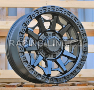 Alu kola Racing Line B1721, 20x9 8x165.1 ET1, černá matná (zátěžová)