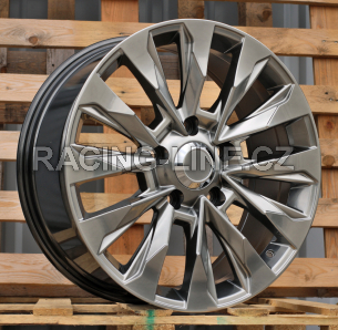 Alu kola Racing Line B1734, 20x8.5 5x150 ET50, titanová metalíza (zátěžová)