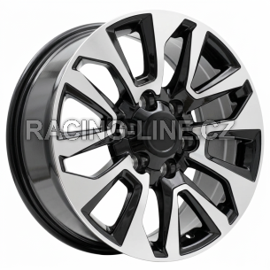 Alu kola Racing Line B1743, 20x8.5 6x139.7 ET25, černá + leštění