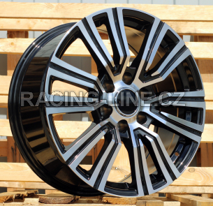 Alu kola Racing Line B1754, 22x8.5 6x139.7 ET30, černá + leštění (zátěžová)