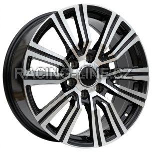 Alu kola Racing Line B1754, 22x9 5x150 ET45, černá + leštění (zátěžová)