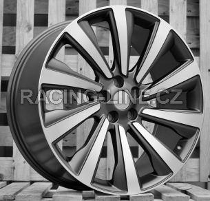 Alu kola Racing Line B1756, 24x10 5x120 ET40, černá + leštění (zátěžová)