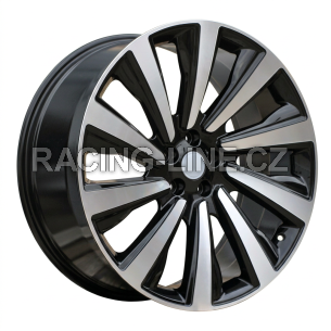 Alu kola Racing Line B1756, 24x10 5x120 ET40, černá + leštění (zátěžová)