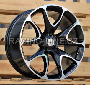 Alu kola Racing Line B1790, 20x9 5x127 ET32, černá + leštění