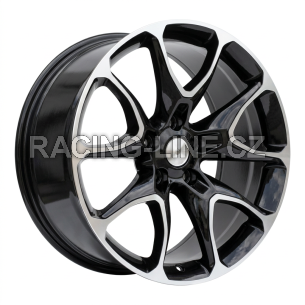Alu kola Racing Line B1790, 20x9 5x127 ET32, černá + leštění