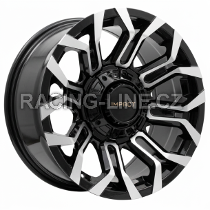 Alu kola Racing Line B1799, 17x9 5x127 ET, černá + leštění (zátěžová)