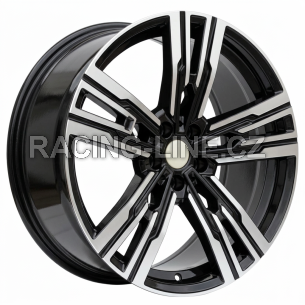 Alu kola Racing Line B1831, 21x9 5x112 ET24, černá + leštění (zátěžová)
