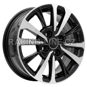 Alu kola Racing Line B1846, 14x5.5 4x100 ET40, černá + leštění