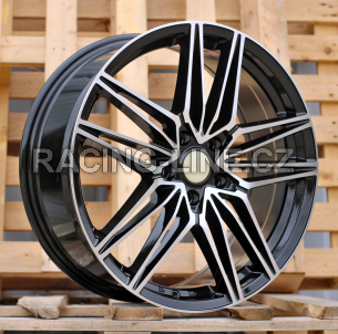 Alu kola Racing Line B1849, 19x7.5 5x114.3 ET48, černá + leštění