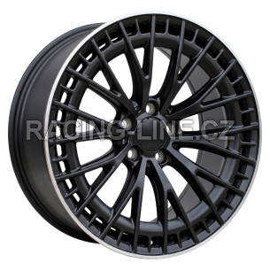 Alu kola Racing Line B1877, 22x9 5x112 ET40, černá + leštění