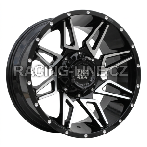 Alu kola Racing Line B1955, 20x10 6x139.7 ET, černá + leštění (zátěžová)