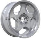 Alu kola Racing Line B2418, 17x8 5x120 ET15, stříbrná + leštěný límec