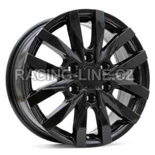 Alu kola Racing Line B3023, 16x6.5 6x130 ET54, černá lesklá (zátěžová)
