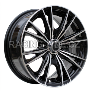 Alu kola Racing Line B5199, 14x6 4x100 ET38, černá + leštění