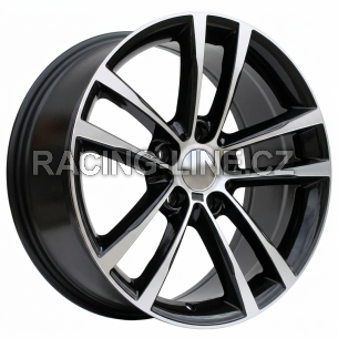 Alu kola Racing Line B5229, 17x8 5x120 ET34, černá + leštění