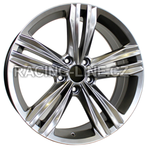 Alu kola Racing Line B5293, 18x8 5x112 ET41, titanová metalíza (zátěžová)