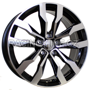 Alu kola Racing Line B5333, 20x8.5 5x112 ET28, černá + leštění (zátěžová)