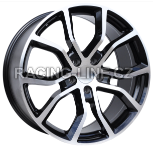 Alu kola Racing Line B5362, 21x9.5 5x130 ET46, černá + leštění (zátěžová)