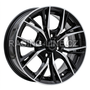 Alu kola Racing Line B5400, 14x6 4x100 ET40, černá + leštění