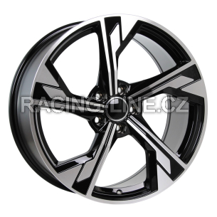 Alu kola Racing Line B5419, 18x8 5x112 ET40, černá + leštění