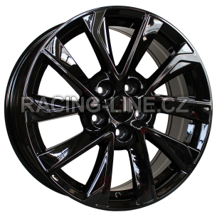 Alu kola Racing Line B5463, 17x7 5x114.3 ET40, černá lesklá