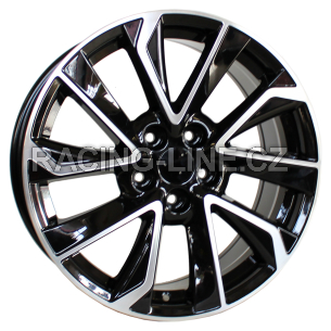 Alu kola Racing Line B5463, 18x8 5x114.3 ET40, černá + leštění