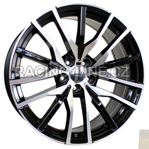 Alu kola Racing Line B5464, 20x10.5 5x112 ET40, černá + leštění