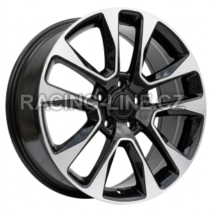 Alu kola Racing Line B5536, 20x8 5x127 ET50, černá + leštění