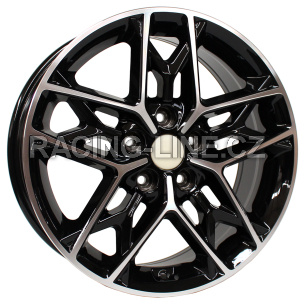 Alu kola Racing Line B5567, 17x7 5x114.3 ET48, černá + leštění