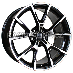 Alu kola Racing Line B5601, 17x7.5 5x120 ET40, černá + leštění