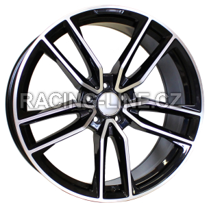 Alu kola Racing Line B5610, 21x11 5x112 ET42, černá + leštění (zátěžová)