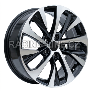 Alu kola Racing Line B5757, 18x7.5 5x114.3 ET40, černá + leštění (zátěžová)
