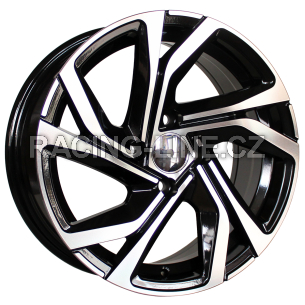 Alu kola Racing Line B5762, 15x6 4x100 ET40, černá + leštění