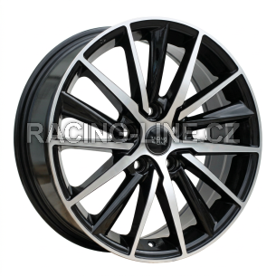 Alu kola Racing Line B5809, 17x7 5x114.3 ET45, černá + leštění