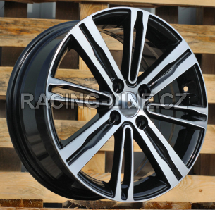 Alu kola Racing Line B5834, 15x6 4x100 ET48, černá + leštění