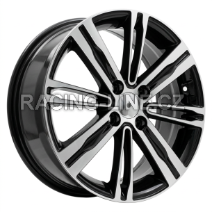 Alu kola Racing Line B5834, 15x6 4x100 ET48, černá + leštění