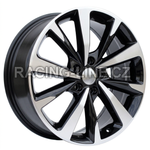 Alu kola Racing Line B5869, 18x7.5 5x112 ET46, černá + leštění