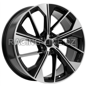 Alu kola Racing Line B5907, 20x8.5 5x112 ET34, černá + leštění