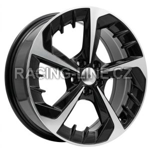 Alu kola Racing Line B5943, 17x7 5x100 ET51, černá + leštění